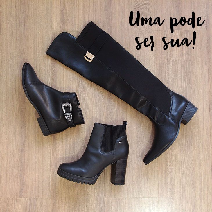 Botas cano store curto oscar calçados